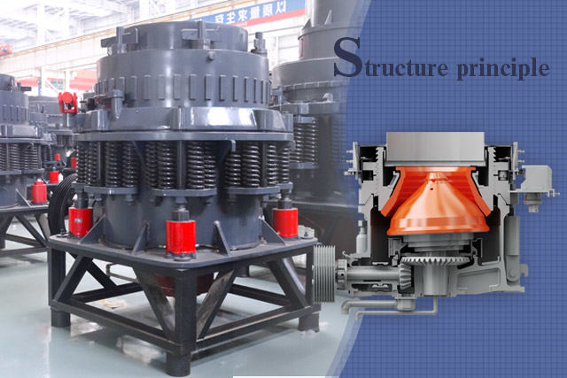 External and internal structures of the compound cone crusher.