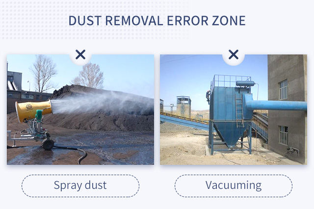 Errors of dust collecting and removal