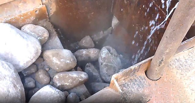 Humidifying the rocks