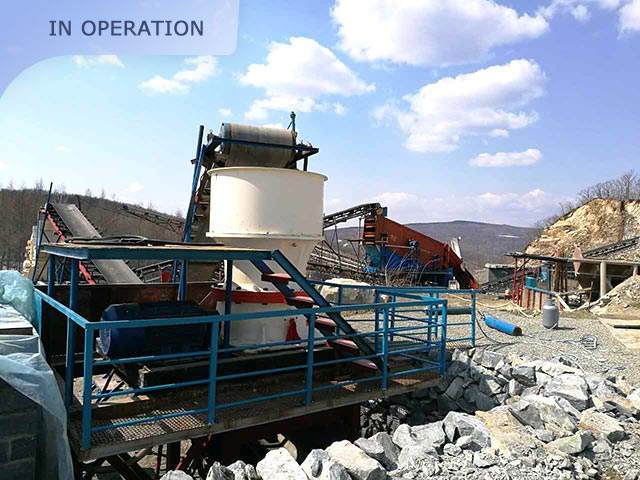 The working site of cone crusher