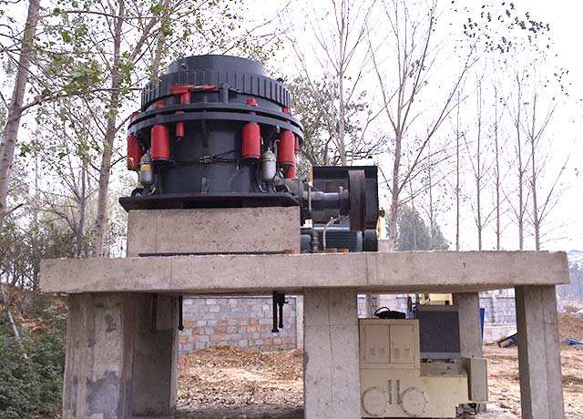 Chassis installation of cone crusher