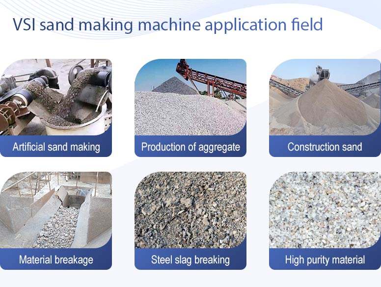 Applied areas of VSI sand maker