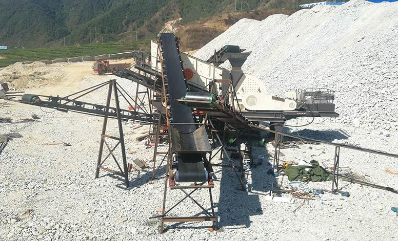 Mobile hammer crusher plant