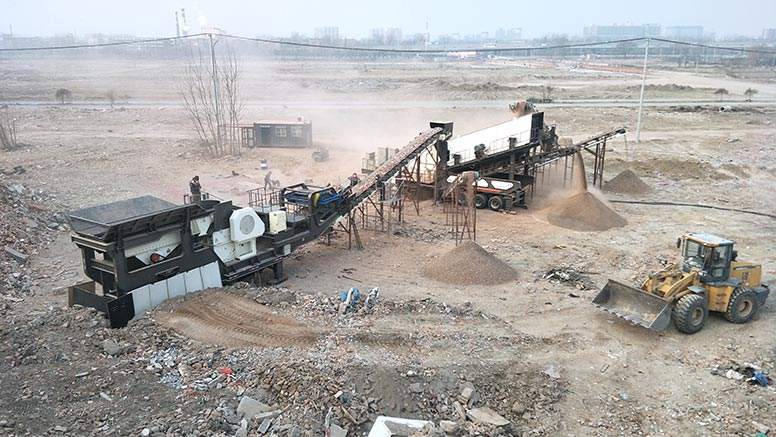 Mobile jaw crusher plant