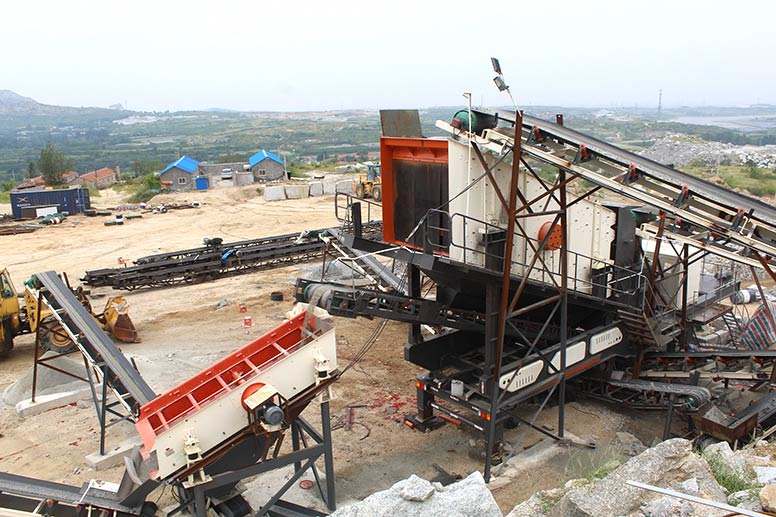 Mobile crushing plant