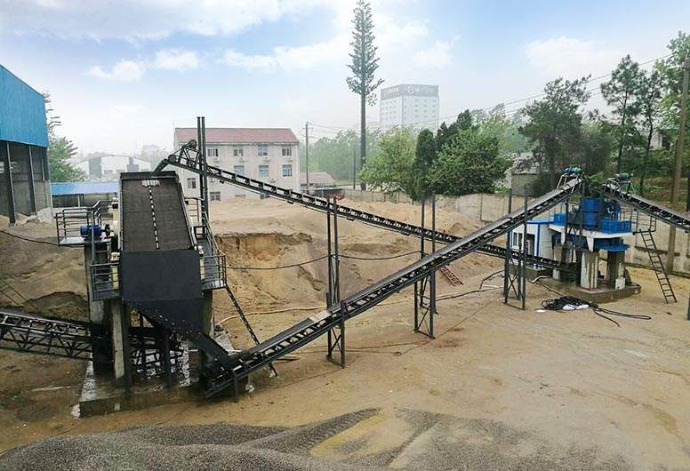 Artificial sand working site