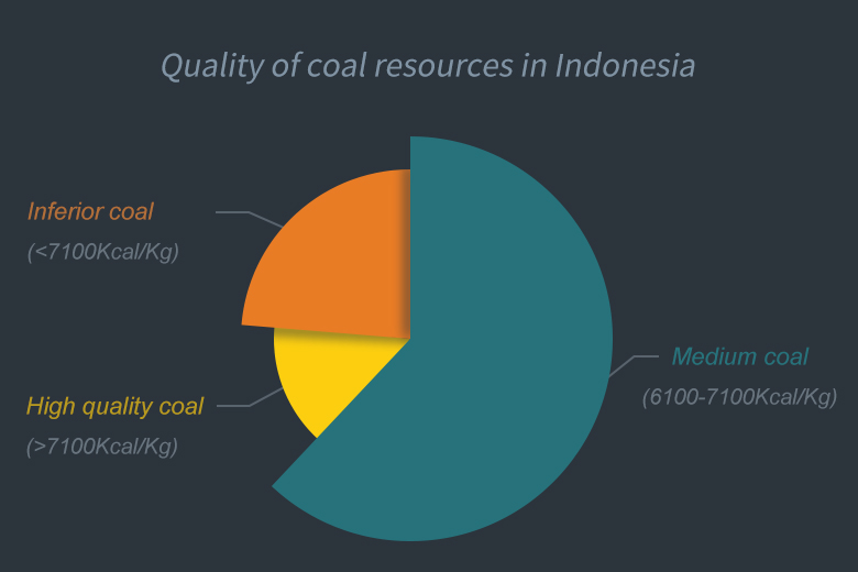 Quality of coal resources in Indonesia