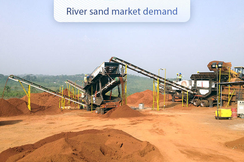 Huge demand for river sand