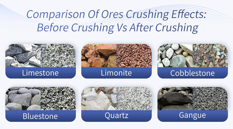 Comparison of crushing effects: Before crushing VS after crushing