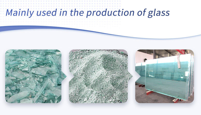 Glass wastes can be crushed and reused