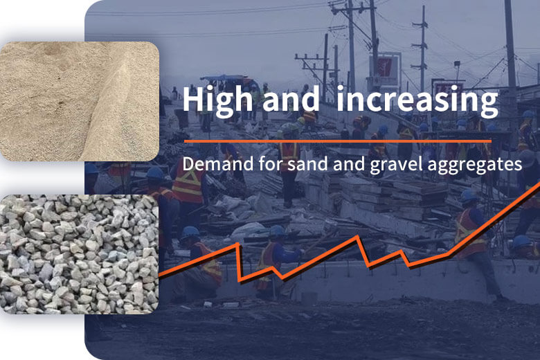 Urgent demand for sand and gravel in the Philippines
