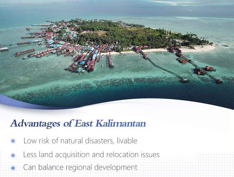 Why is the new capital chosen in east kalimantan